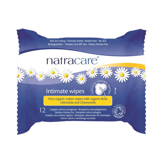 Organic Cotton Intimate Wipes x 12