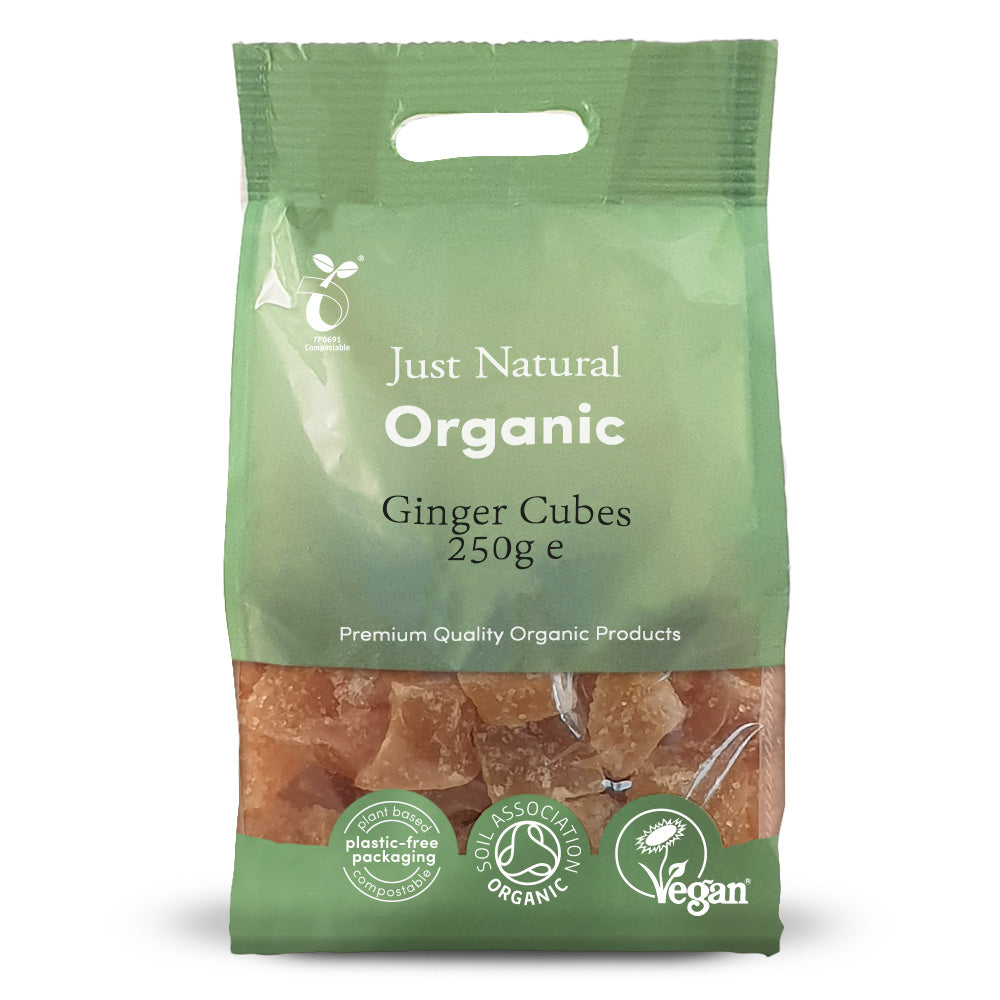 Organic Ginger Candied Cubes