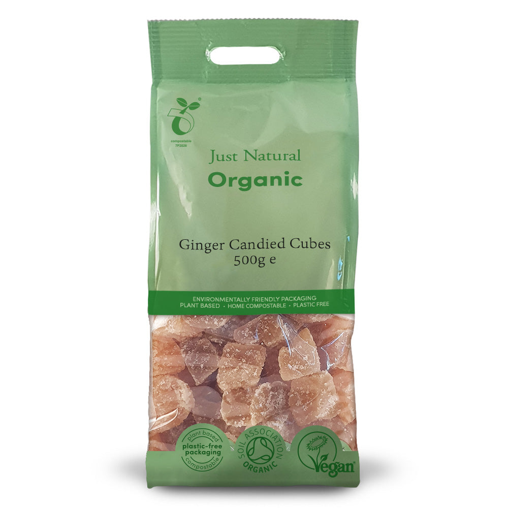 Organic Ginger Candied Cubes