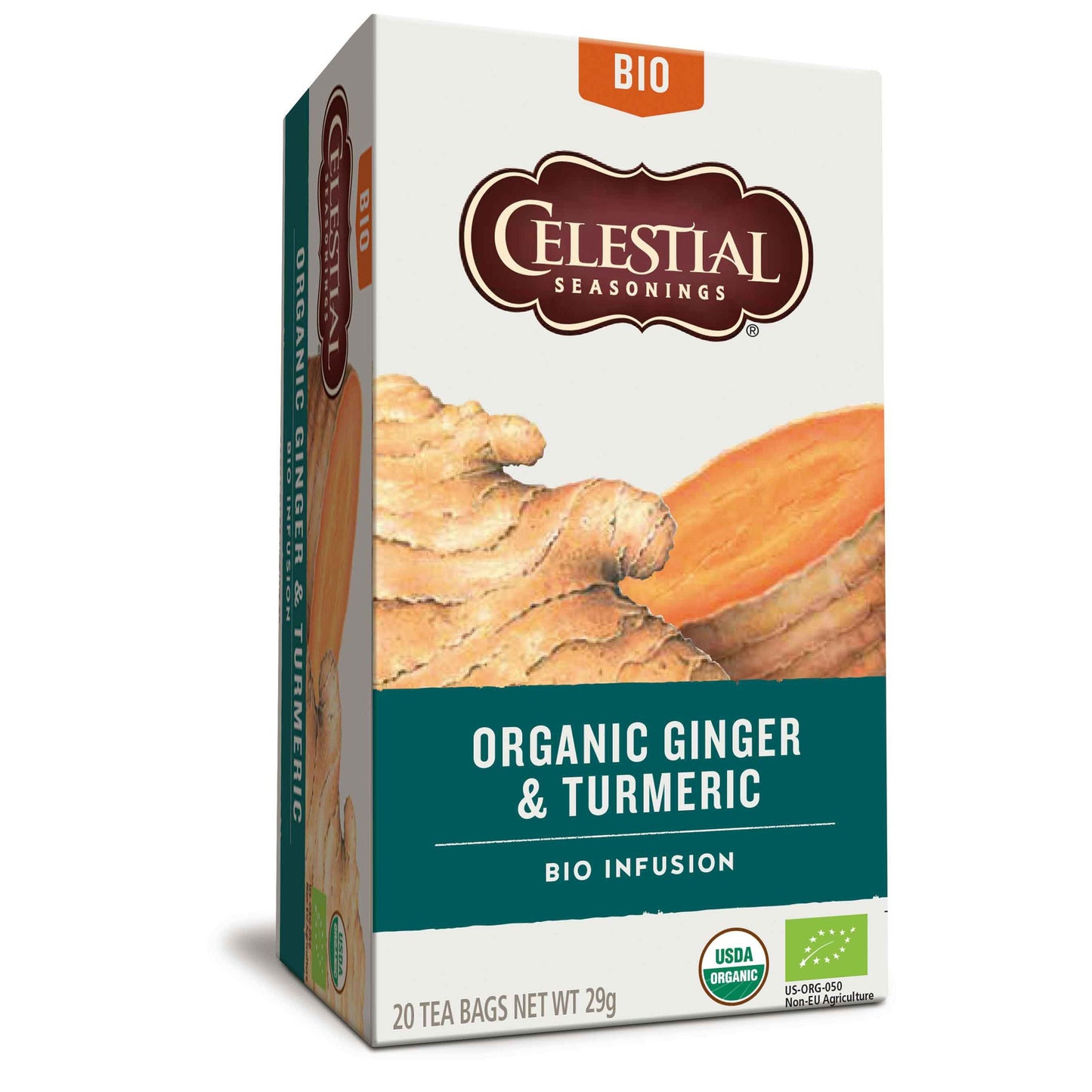 Organic Ginger & Turmeric Herbal Tea 20 bags