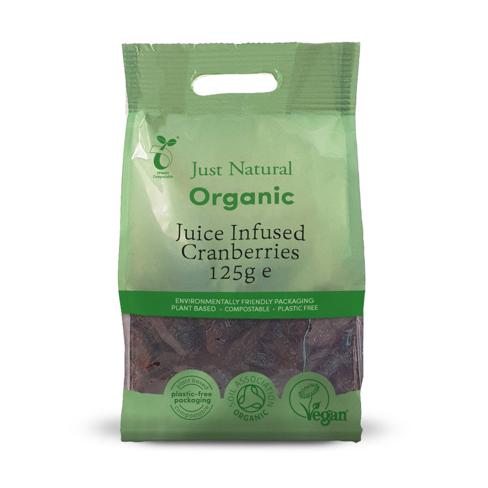 Organic Juice Infused Cranberries