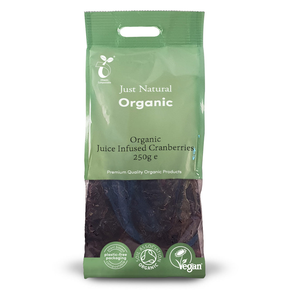 Organic Juice Infused Cranberries