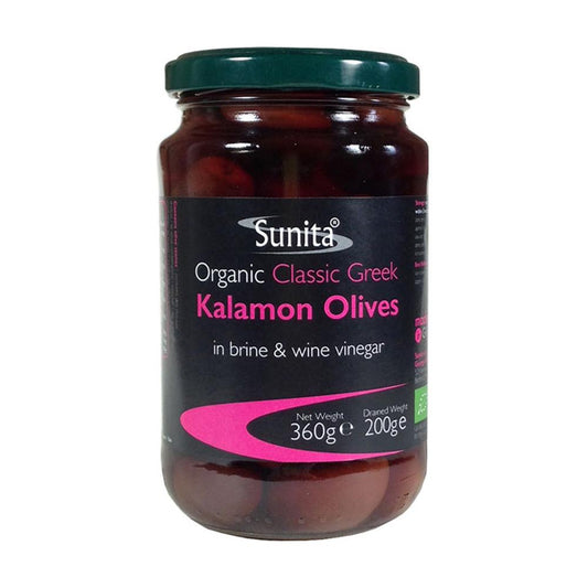 Organic Kalamon Olives 360g