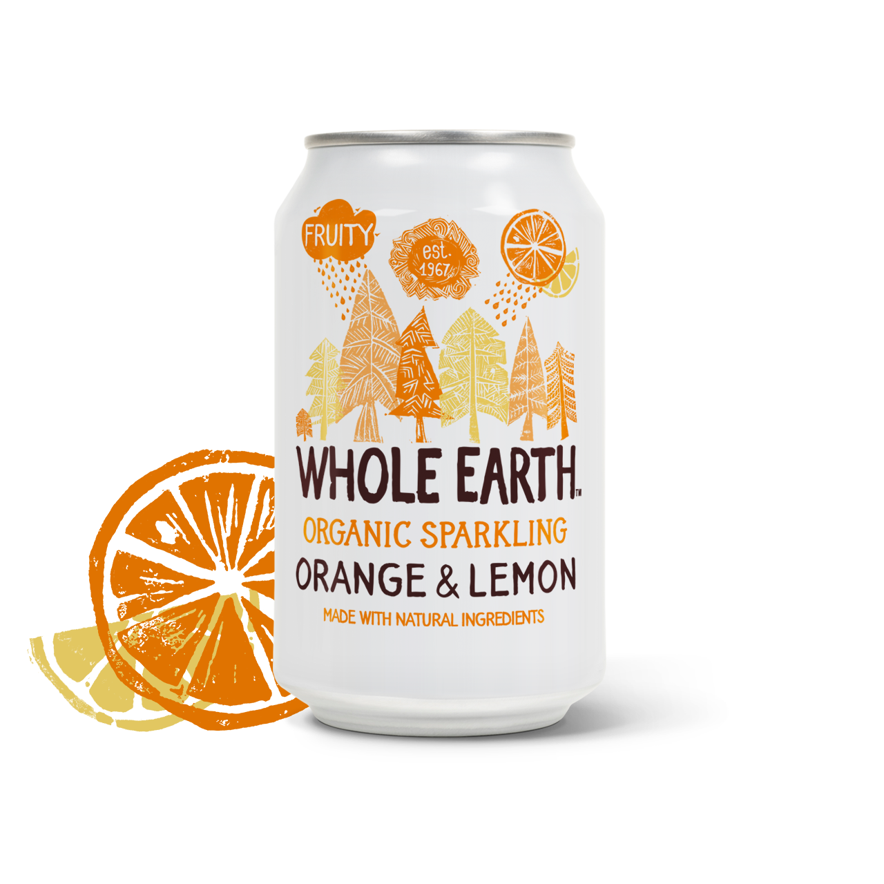 Organic Lightly Sparkling Orange & Lemon Drink 330ml