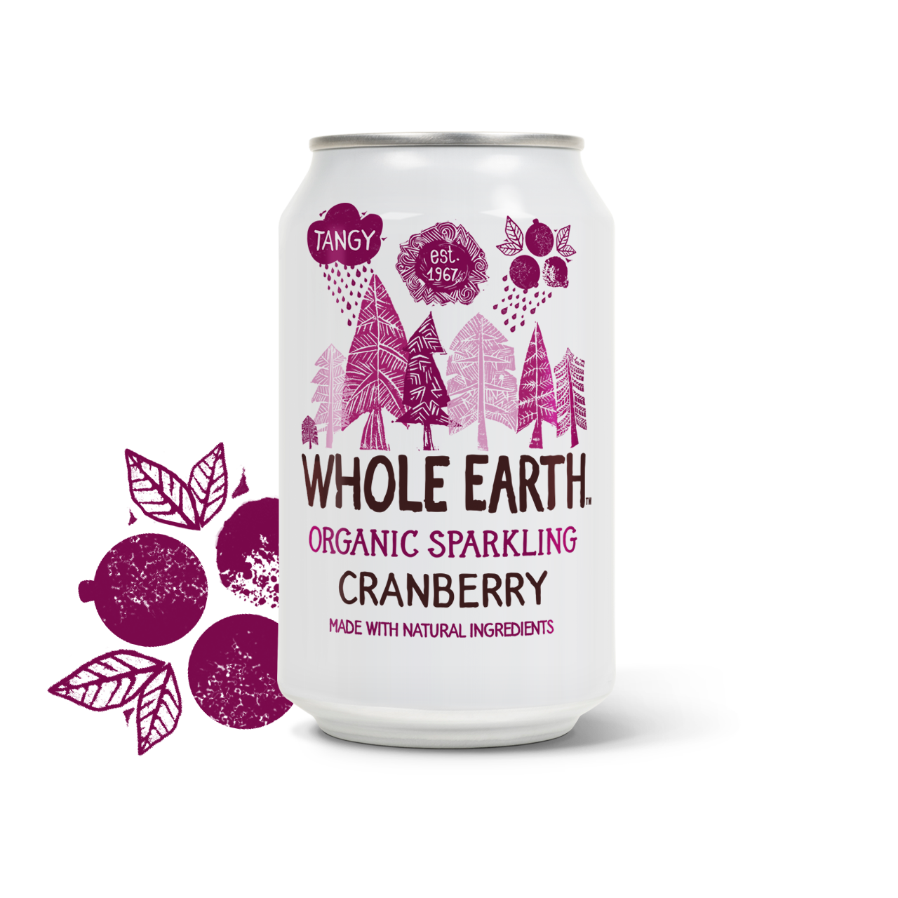 Organic Sparkling Cranberry Drink 330ml