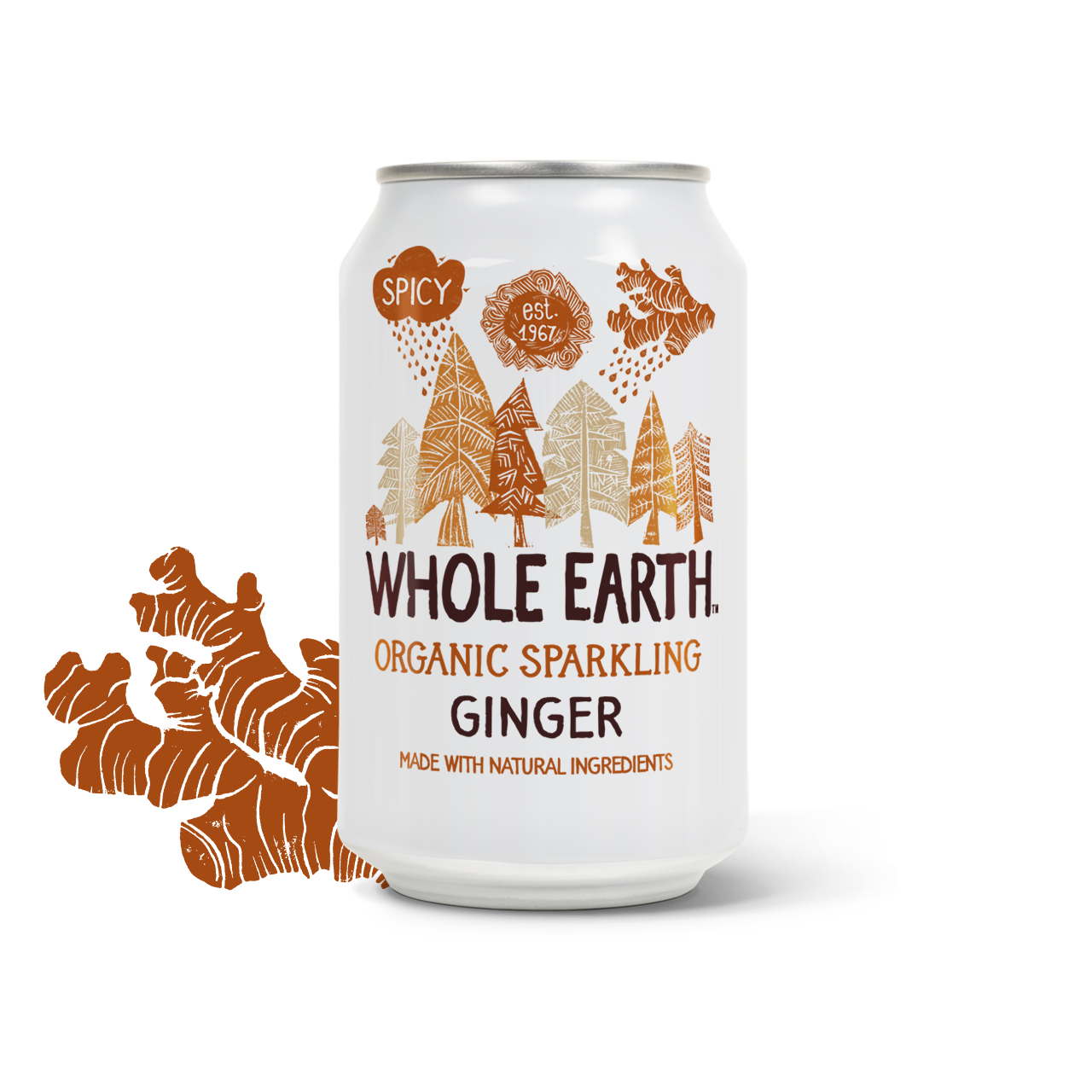 Organic Sparkling Ginger Drink 330ml