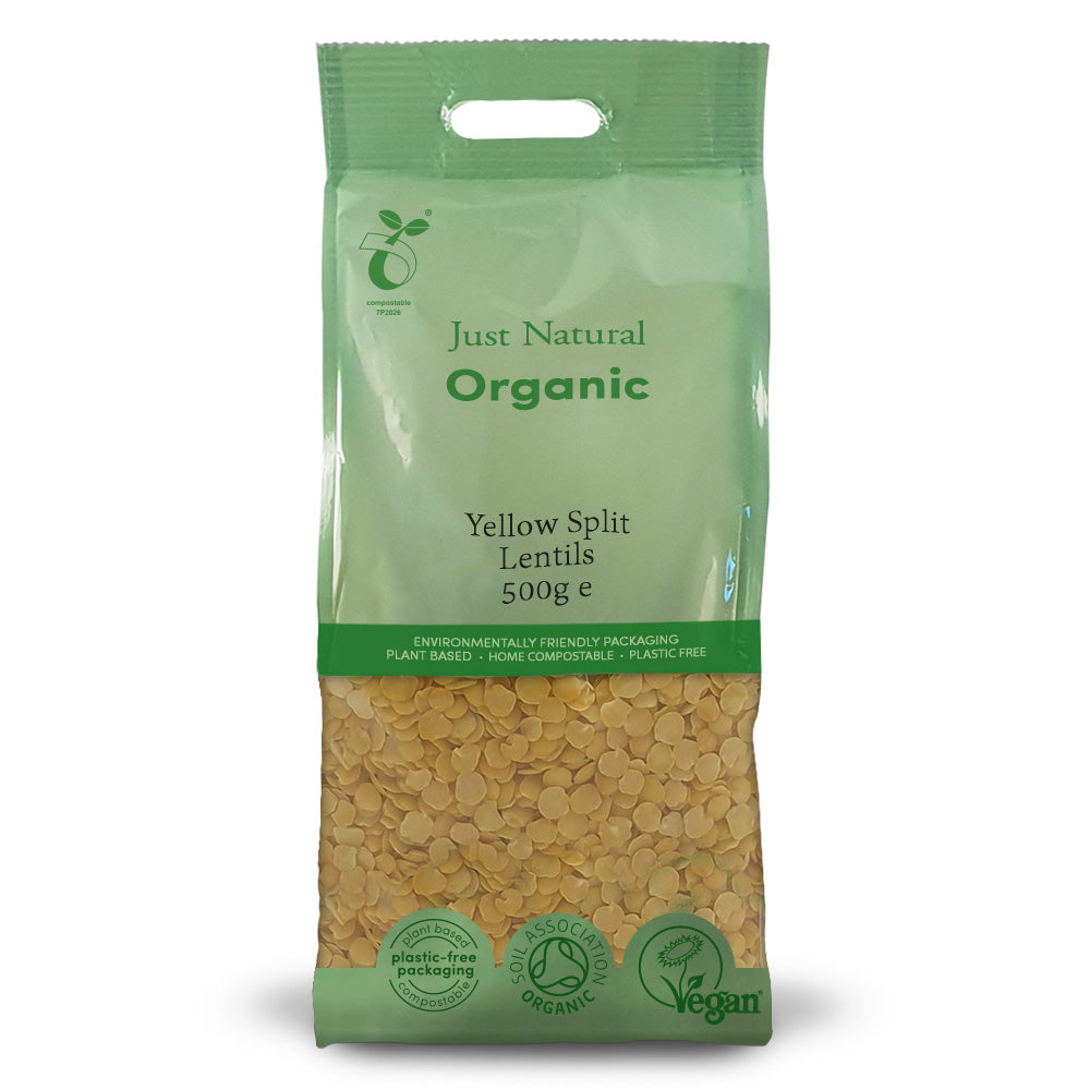 Organic Yellow Split Lentils 500g