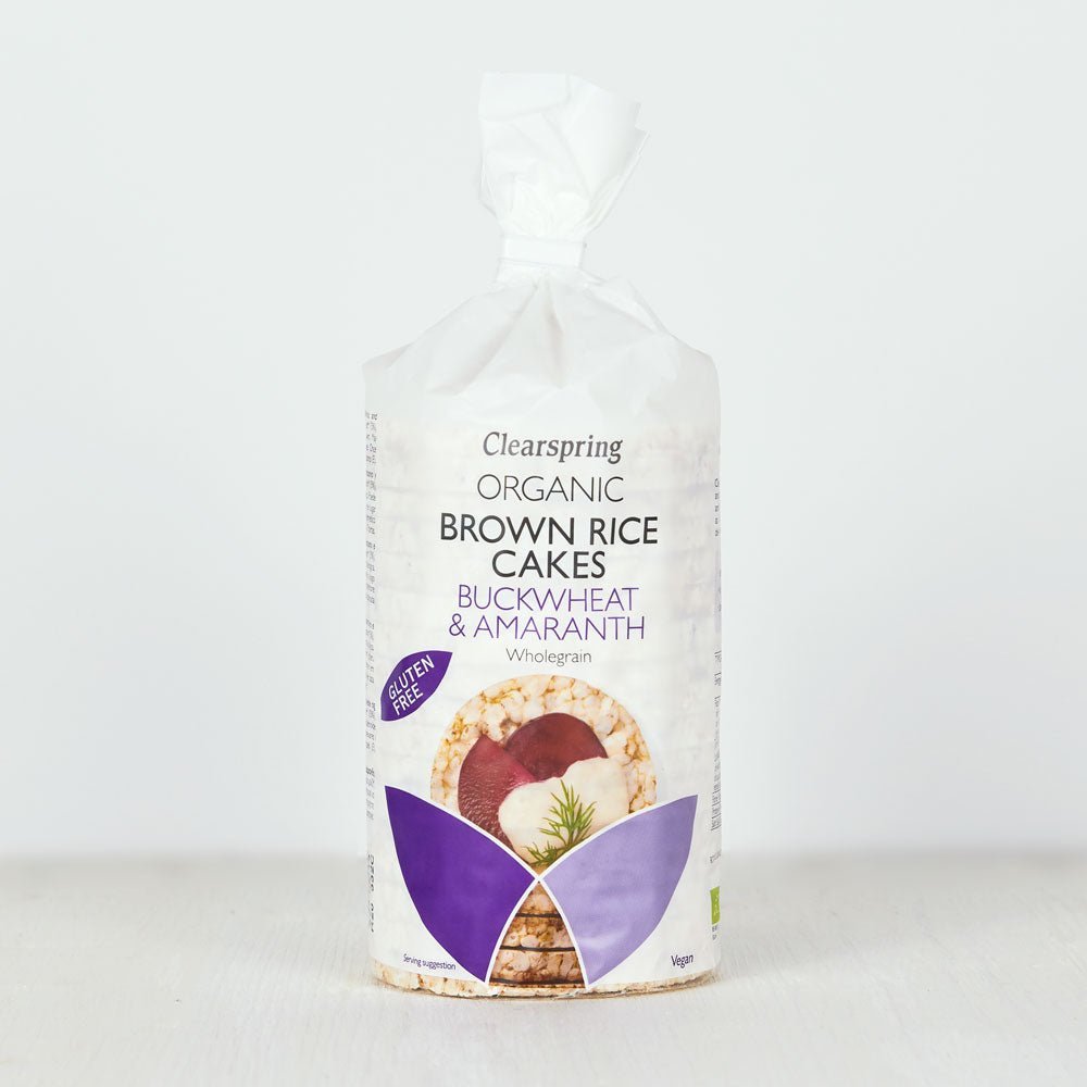 Organic Brown Rice Cakes - Buckwheat & Amaranth (6 Pack)