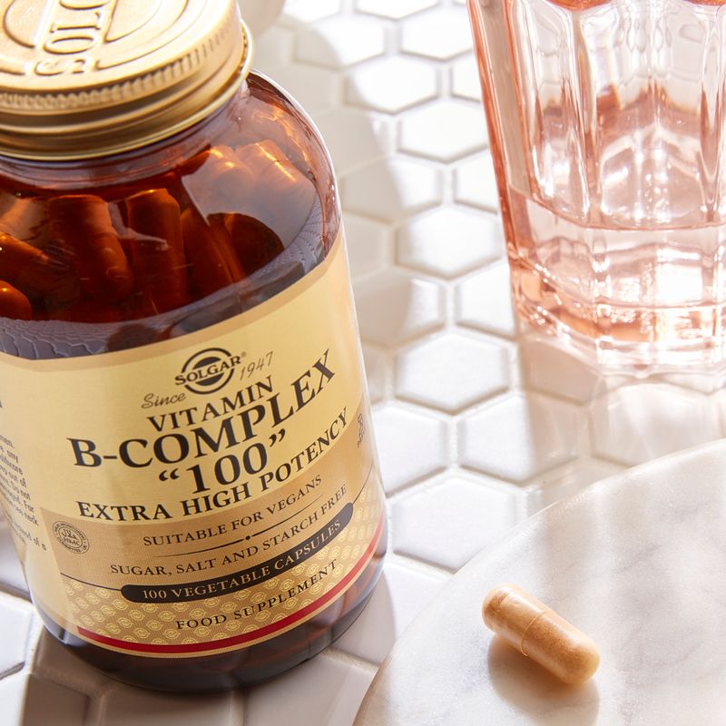 Vitamin B-Complex "100" Extra High Potency Vegetable Capsules