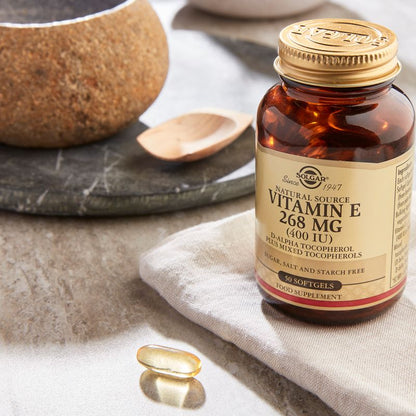 Natural Source Vitamin E 268 mg (400 IU) Softgels