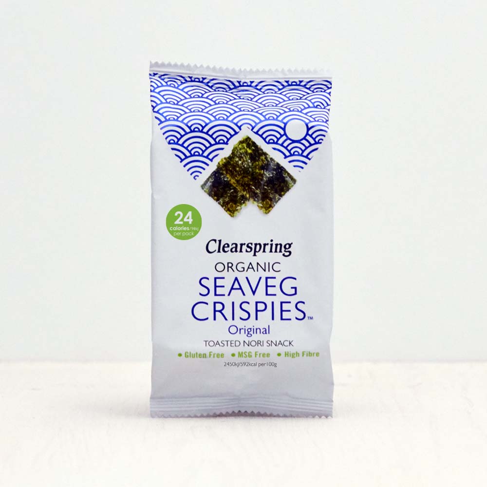 Organic Seaveg Crispies - Original (Crispy Seaweed Thins) (16 Pack)