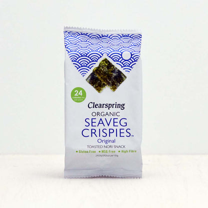 Organic Seaveg Crispies - Original (Crispy Seaweed Thins) (16 Pack)