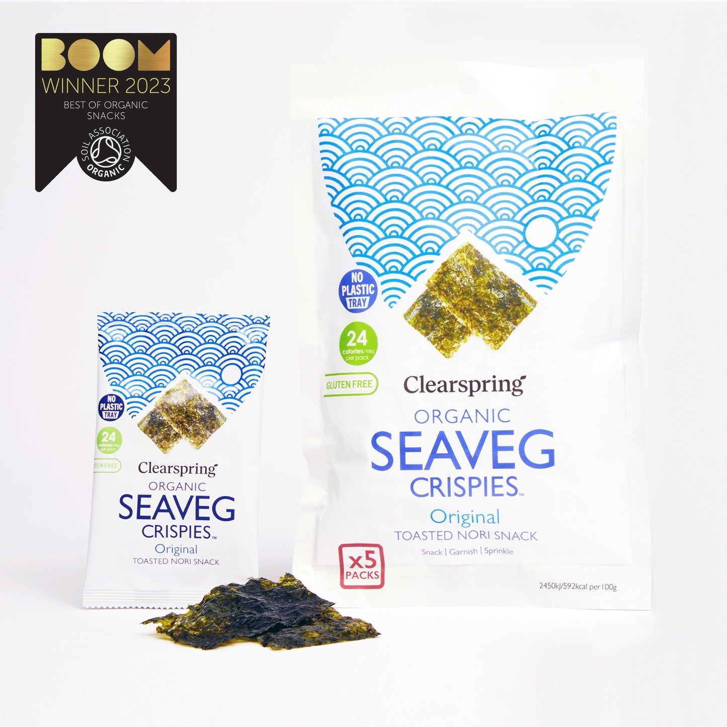 Organic Seaveg Crispies Multipack - Original (Crispy Seaweed Thins)