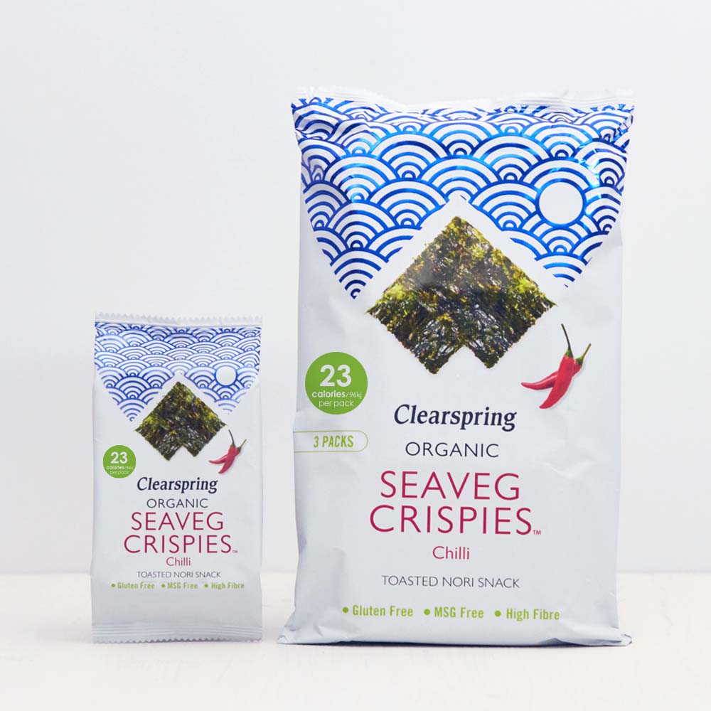 Organic Seaveg Crispies - Chilli (Crispy Seaweed Thins)