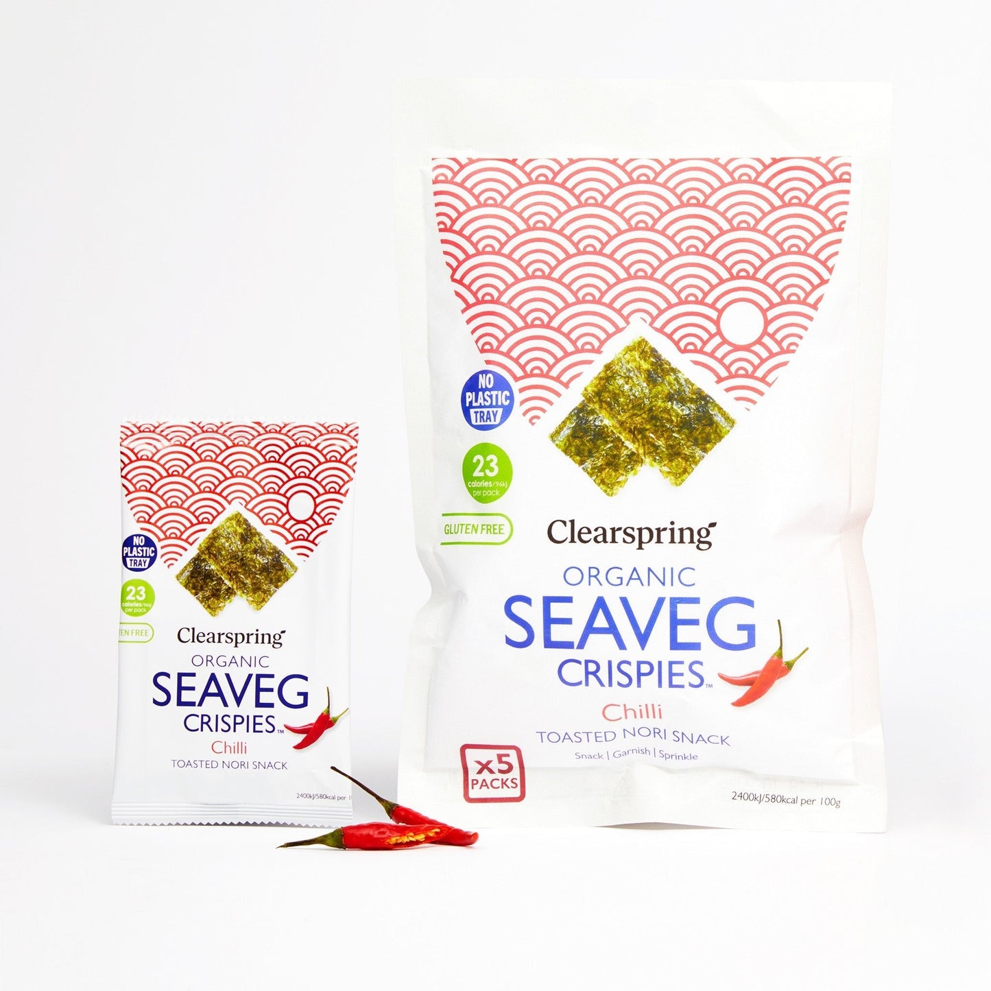 Organic Seaveg Crispies Multipack - Chilli (Crispy Seaweed Thins)