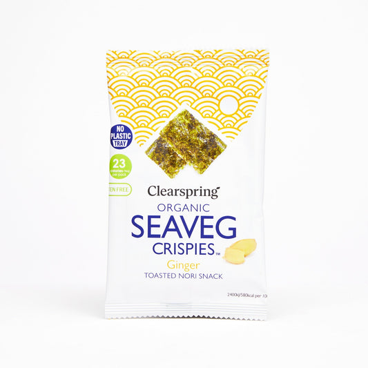 Organic Seaveg Crispies - Ginger (Crispy Seaweed Thins)