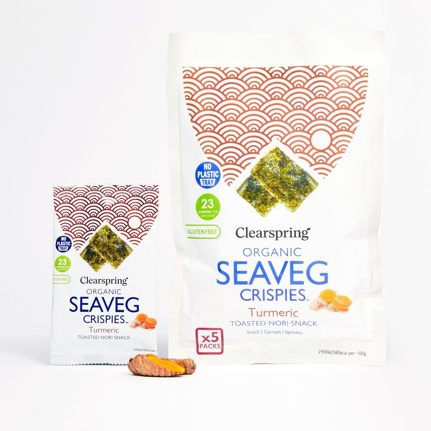 Organic Seaveg Crispies Multipack - Turmeric (Crispy Seaweed Thins)