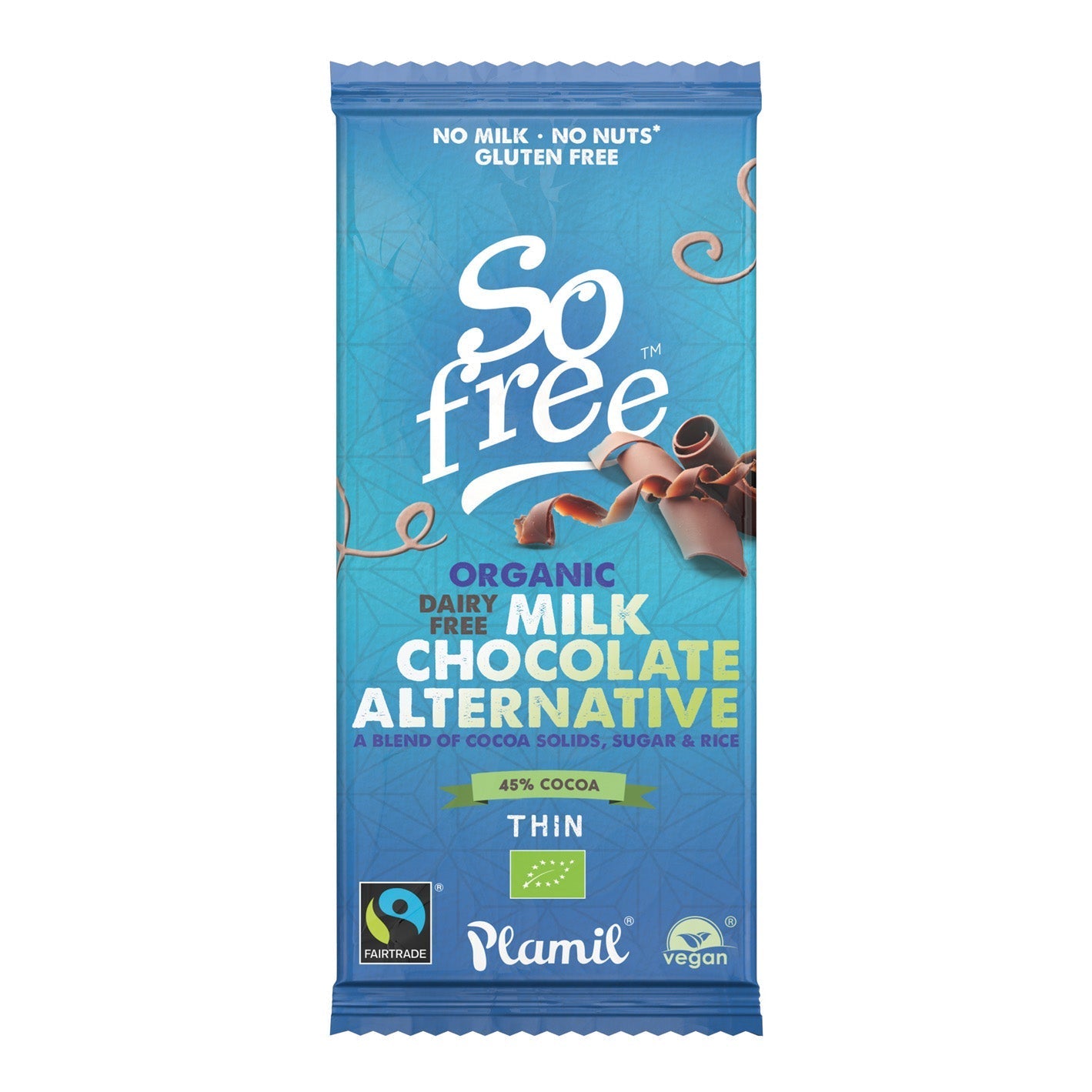 So Free Milk Alternative Chocolate Organic Fairtrade 80g