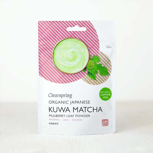 Organic Japanese Kuwa Matcha - Caffeine Free Mulberry Leaf Powder