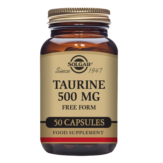 Taurine 500 mg Vegetable Capsules - Pack of 50
