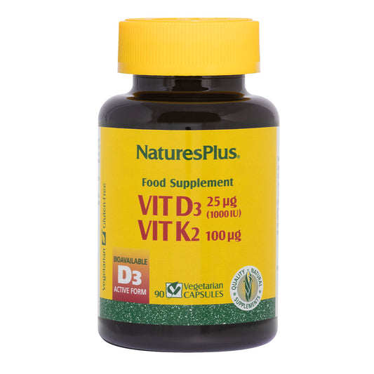 Vitamin D3 1000 IU/Vitamin K2 100 mcg Capsules