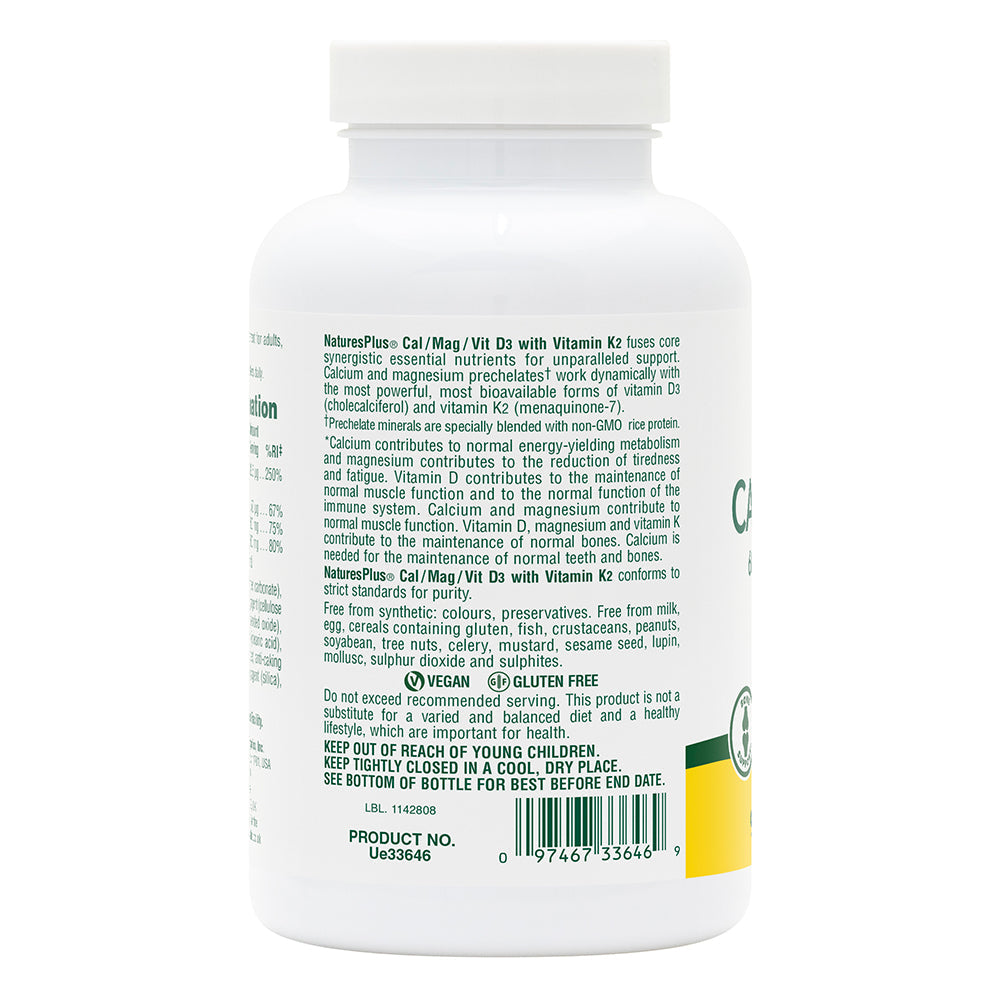 Calcium/Magnesium/Vitamin D3 with Vitamin K2 Tablets