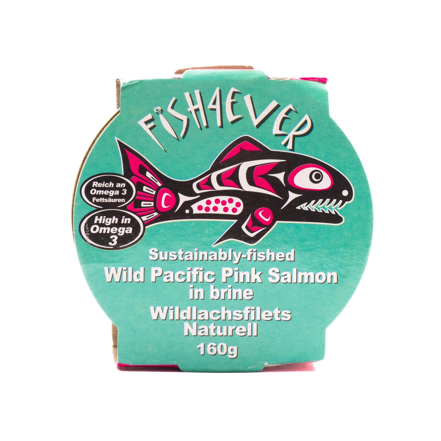 Wild Pacific Pink Salmon in Brine 160g