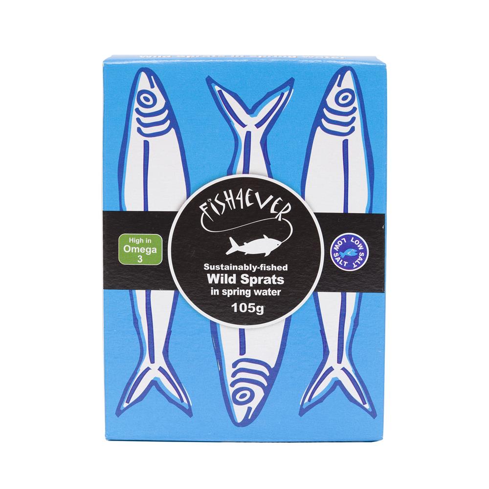 Wild Sprats in Spring Water 105g