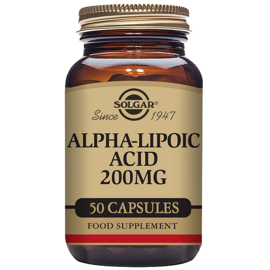 Alpha-Lipoic Acid 200 mg Vegetable Capsules - Pack of 50