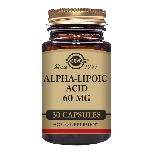 Alpha-Lipoic Acid 60 mg Vegetable Capsules - Pack of 30