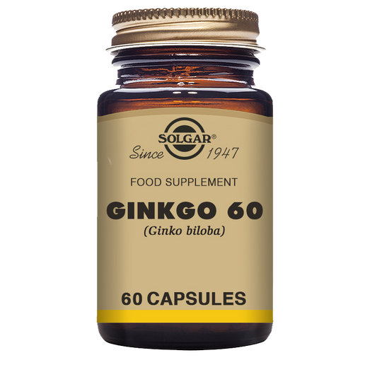 Ginkgo Vegetable Capsules - Pack of 60