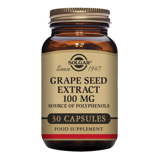 Grape Seed Extract 100 mg Vegetable Capsules - Pack of 30