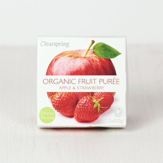 Organic Fruit Purée - Apple & Strawberry (12 Pack)