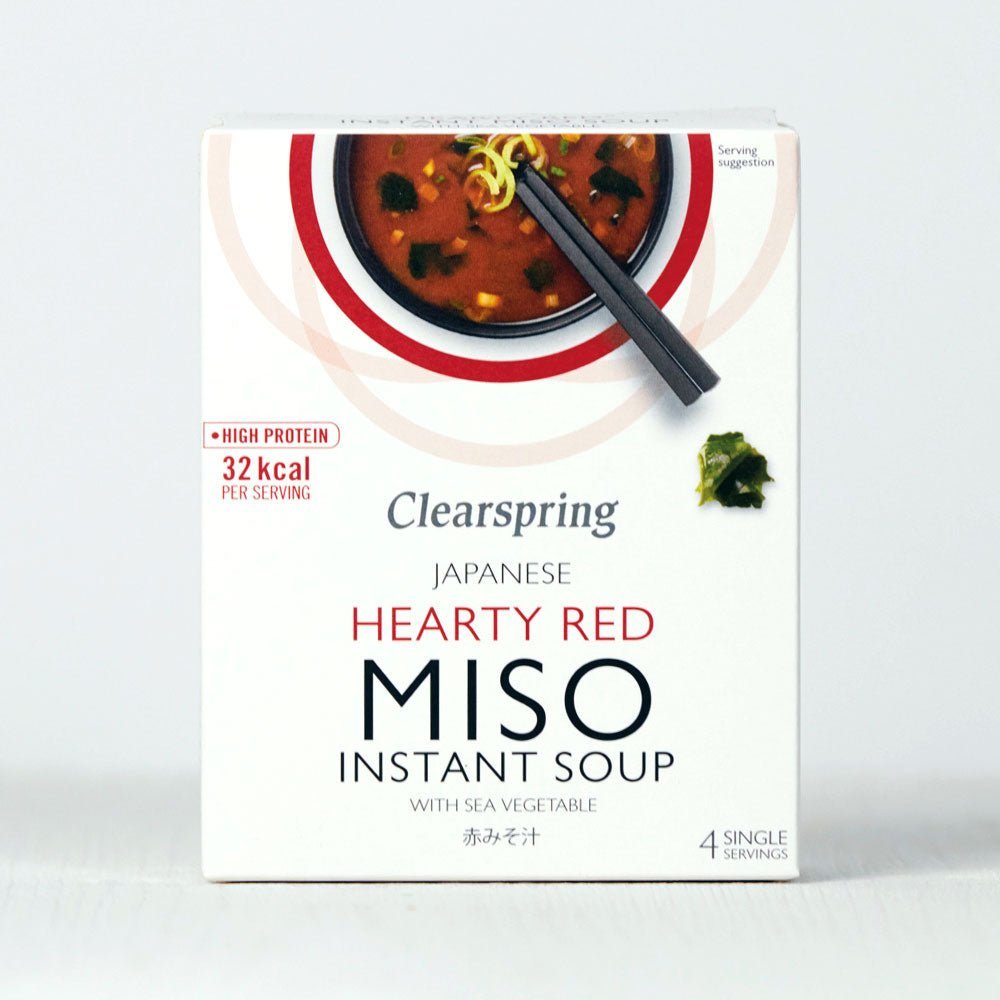 Instant Miso Soup - Hearty Red with Sea Vegetable (8 Pack)