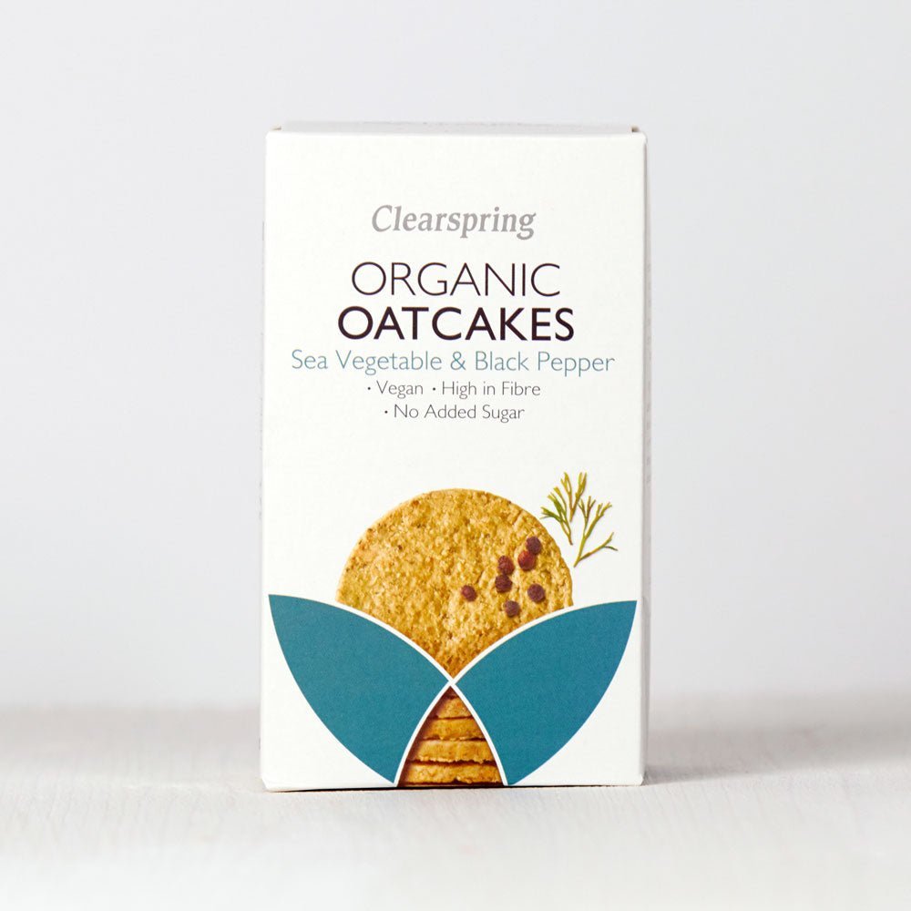 Organic Oatcakes - Sea Vegetable & Black Pepper (15 Pack)