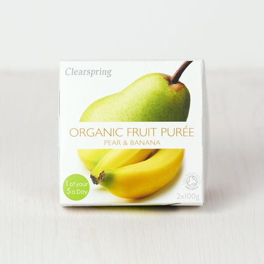 Organic Fruit Purée - Pear & Banana (12 Pack)