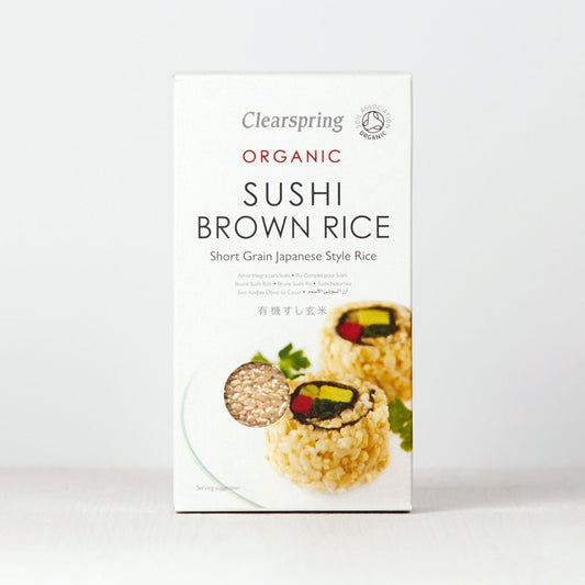 Organic Sushi Brown Rice - Short Grain Japanese Style Rice (12 Pack)