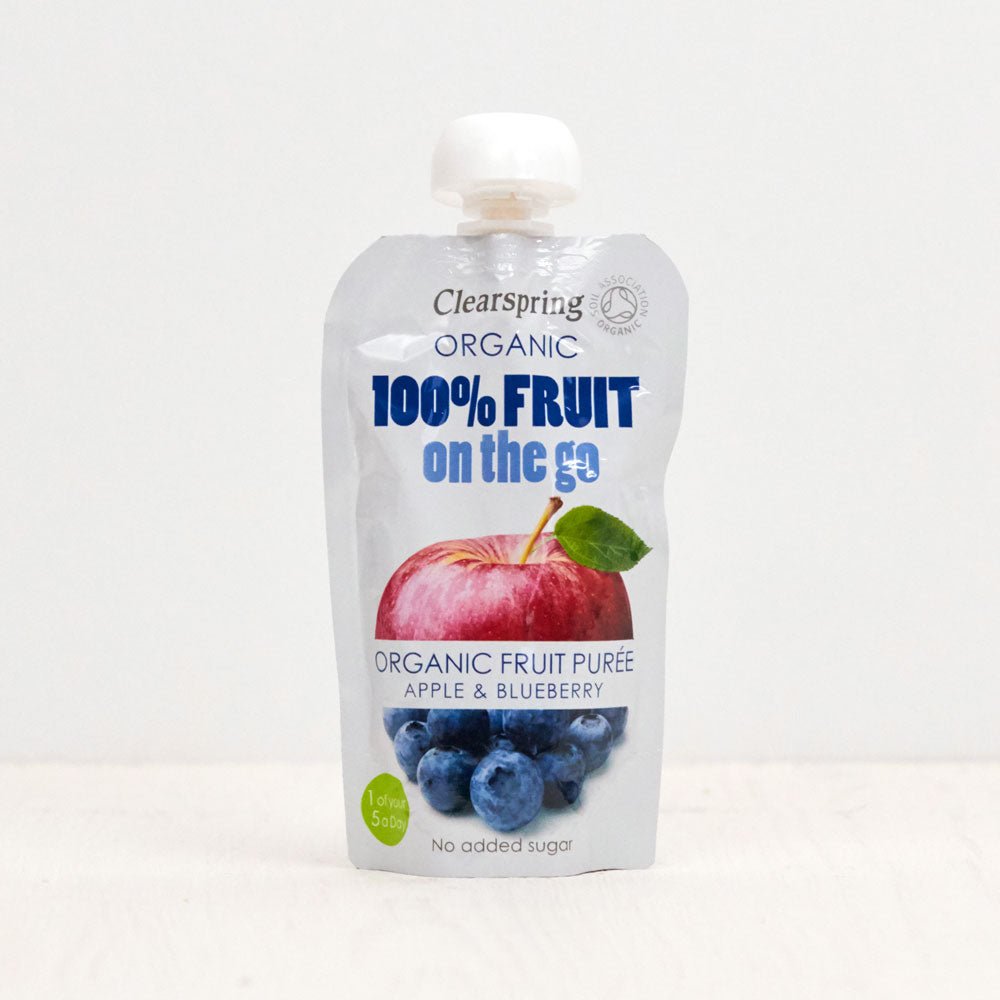 Organic 100% Fruit on the Go - Apple & Blueberry Purée (8 Pack)