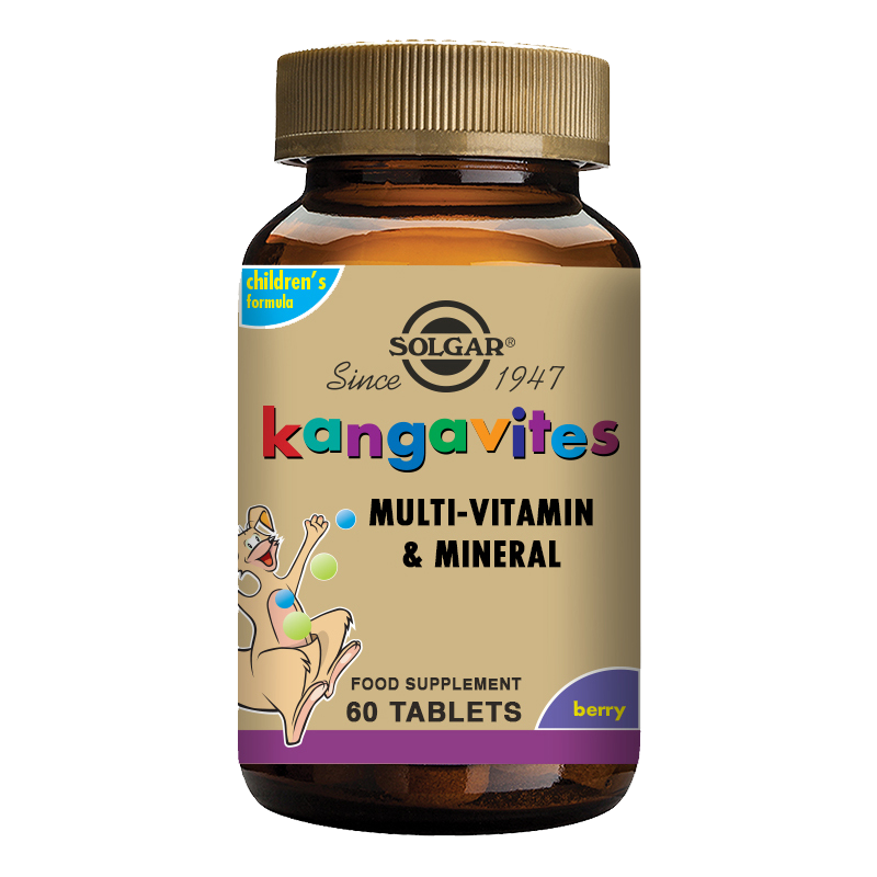 Kangavites Bouncing Berry Complete (3+) Multivitamin and Mineral Formula Chewable Tablets