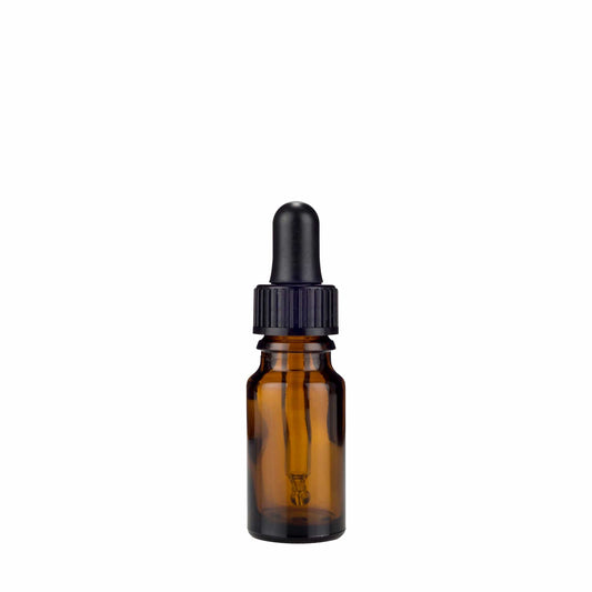 Amber Glass Bottle 10ml (Includes Dropper)