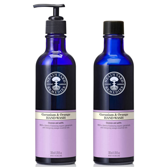 Geranium & Orange Hand Wash 200ml Reduce & Reuse Duo