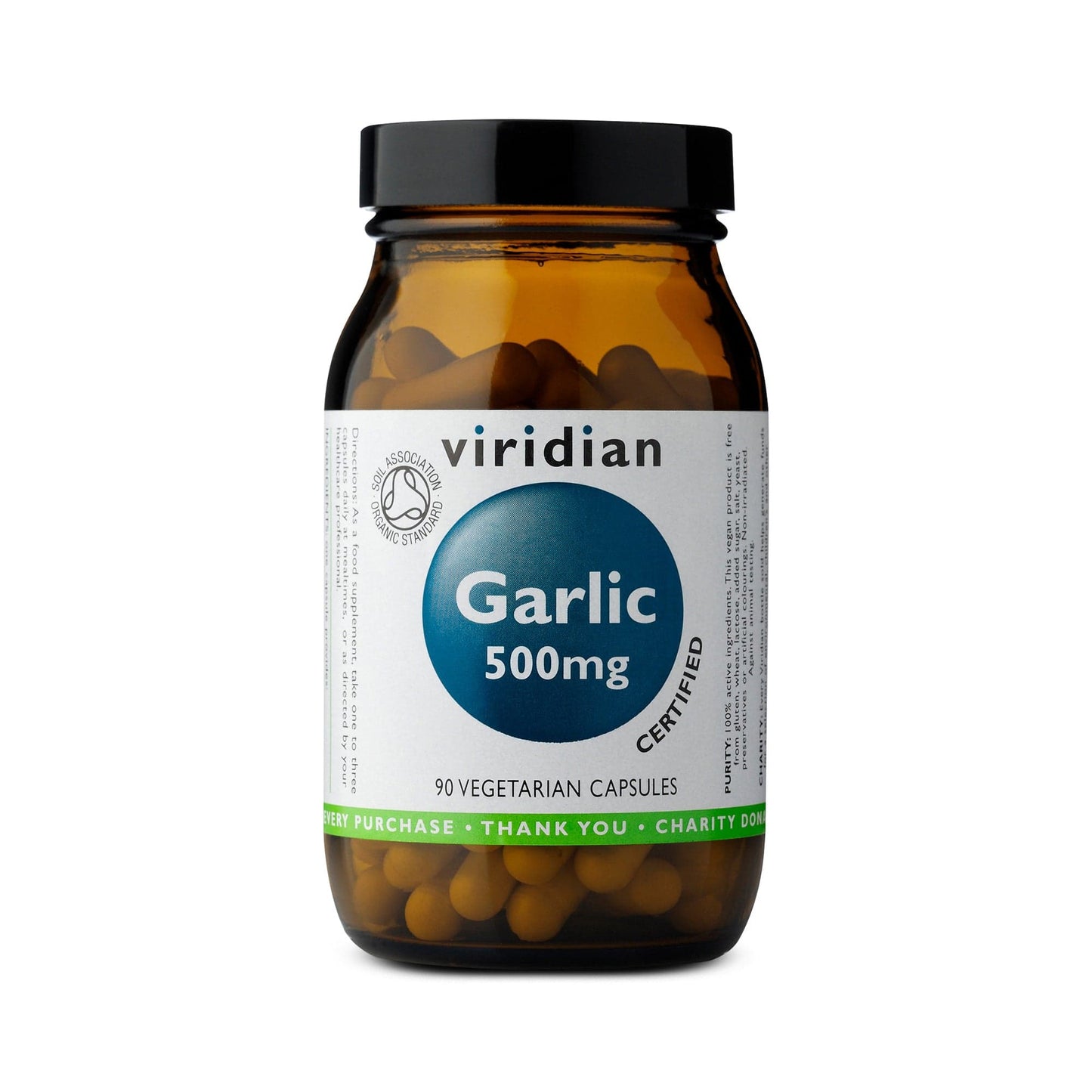 Viridian Garlic 500mg - 90 Capsules