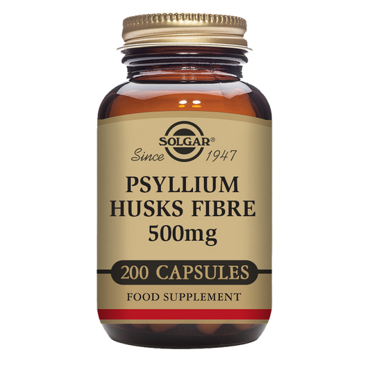 Psyllium Husks Fibre 500 mg Vegetable Capsules - Pack of 200