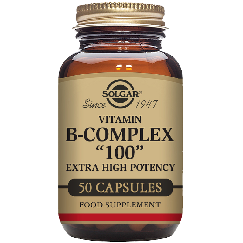 Vitamin B-Complex "100" Extra High Potency Vegetable Capsules