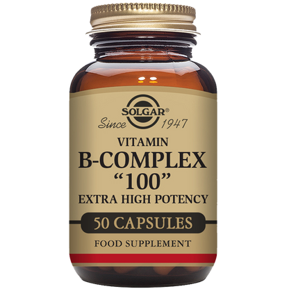 Vitamin B-Complex "100" Extra High Potency Vegetable Capsules