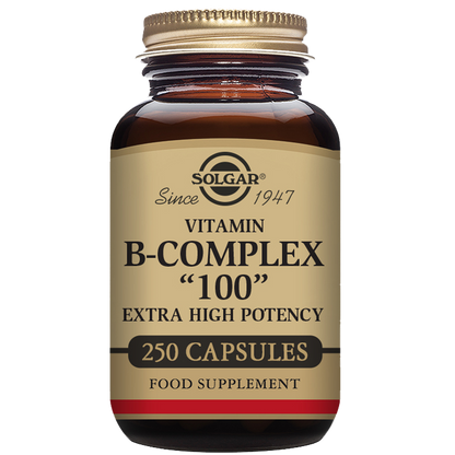 Vitamin B-Complex "100" Extra High Potency Vegetable Capsules